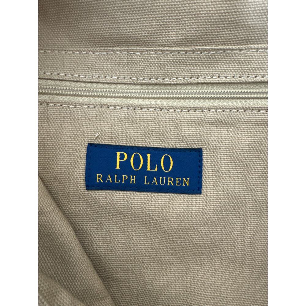 Polo Bear by Ralph Lauren Beach Bear 100% cotton Crossbody Tote Bag Brown - Picture 8 of 8